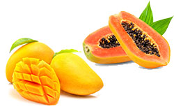 Тайский манго, папайя и ши