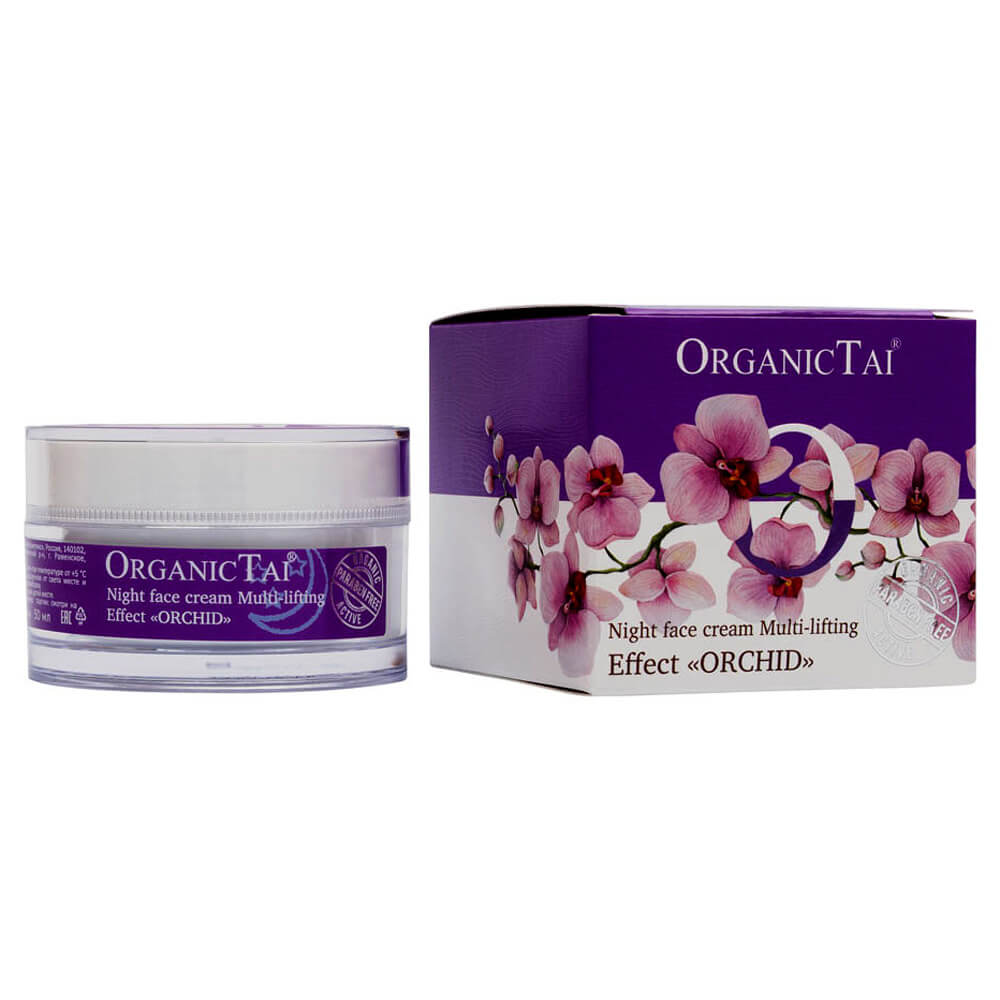 Ночной крем для лица мульти-лифтинг эффект «Орхидея» от Organic Tai